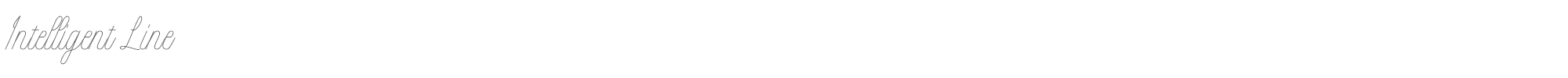 Sample characters Intelligent Font